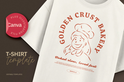 Golden Crust Bakery Retro T-Shirt Design Product Image 1