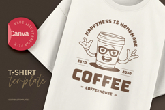 Homemade Happiness Coffee Retro T-shirt Product Image 1