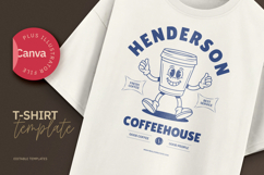 Retro Coffeehouse Cartoon Mascot Design Product Image 1