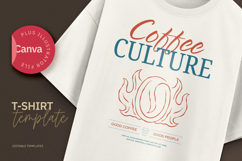 Coffee Culture Modern Graphic T-Shirt Product Image 1