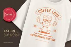 Coffee Love Retro T-Shirt Design Product Image 1