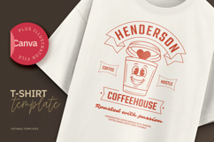 Retro Coffeehouse T-Shirt 30s Mascot Product Image 1