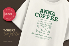 Coffee Shop T-shirt Canva &amp; Illustrator Template Product Image 1
