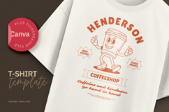 Retro Coffeeshop Vintage Mascot T-shirt Product Image 1