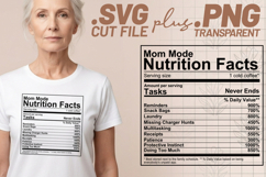 4x Nutrition Facts Mom Home Newlyweds SVG Cut Files Shirt Gi Product Image 2