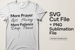 4x More Prayer Promise Purpose Peace SVG Cut Files Cricut Product Image 2