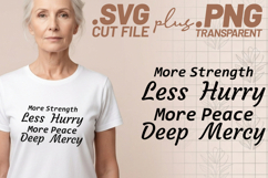 4x More Strength Trust Truth Prayed Up SVG Cut Files Cricut Product Image 2