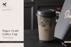 Paper Craft Coffee Cup Mockup Product Image 1