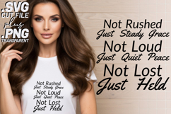 4x Not Rushed Just Joy Praise Purpose SVG Cut Files Cricut Product Image 2