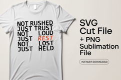 4x Not Rushed Trust Love Strength SVG Cut Files Cricut Product Image 2
