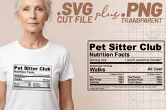 4x Funny Quotes Pet Sitter Club Energy Mode SVG Cut Files Product Image 2