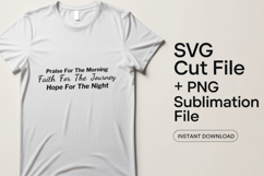 4x Praise Faith Hope Morning SVG Cut Files Cricut Bundle Product Image 2