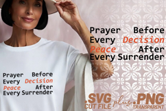 4x Prayer Before Decision Peace After SVG Cut Files Cricut Product Image 2