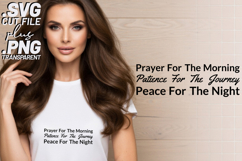4x Prayer Morning Journey Peace SVG Cut Files Cricut Product Image 2