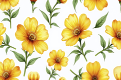Yellow Flower Pattern Background Product Image 1