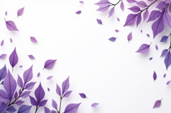 Purple Leaves Border Background Product Image 1