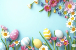 Egg With Flowers Background Product Image 1