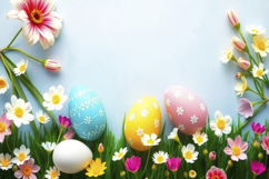 Egg With Flowers Background Product Image 1