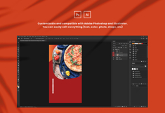 Pizza Puzzle Instagram Template Product Image 2