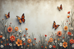 Floral Butterfly Background Product Image 1