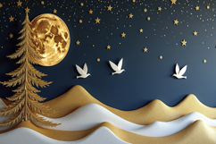 Gold Landscape Background Product Image 1