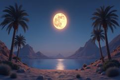 Desert Nightscape Background Product Image 1