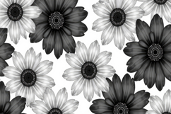 Black And White Flower Background Product Image 1