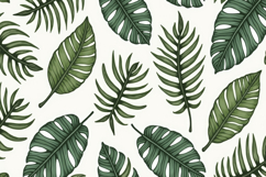 Palm Leaf Pattern Background Product Image 1