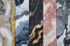 Collection of Different Marble Textures Background Wallpaper Product Image 1