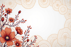Floral Border Background Product Image 1