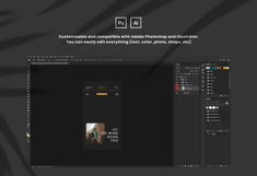 Backpacker Instagram Post &amp; Story Template Product Image 2