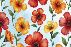 Colorful Floral Pattern Background Product Image 1