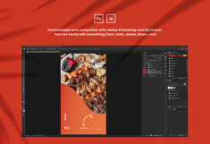 Fast Food Instagram Puzzle Ads Story and Post Product Image 2