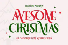 Awesome Christmas - Display Serif Font Product Image 1