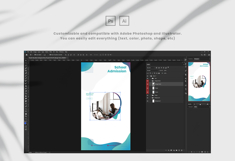 Puzzle School Instagram Post &amp; Story Template Product Image 2