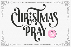 Christmas Pray - All Caps Display Font Product Image 1