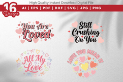 Valentine Love Quotes SVG Bundle Product Image 2