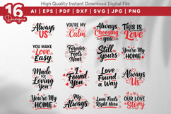 Romantic Love Quotes SVG Bundle Product Image 1