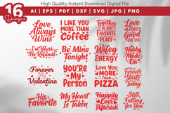 Valentine Love Quotes SVG Bundle Product Image 1