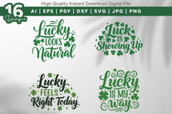 Lucky Quotes SVG Bundle 16 Designs Product Image 2
