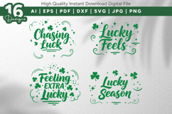 Lucky Quotes SVG Bundle 16 Pack Product Image 2