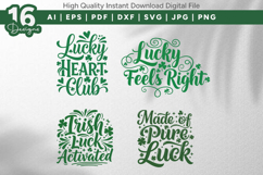 Lucky Shamrock Quotes SVG Bundle Product Image 3