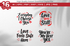 Love Quotes SVG Bundle 16 Designs Product Image 3