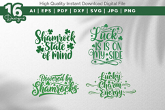 Lucky Shamrock Quotes SVG Bundle Product Image 4