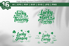 Lucky Quotes SVG Bundle 16 Pack Product Image 4