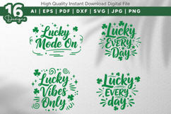 Lucky Quotes SVG Bundle 16 Pack Product Image 5