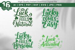 Lucky Quotes SVG Bundle 16 Designs Product Image 5