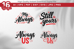 Romantic Love Quotes SVG Bundle Product Image 3