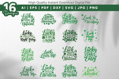 Lucky Quotes SVG Bundle 16 Designs Product Image 1