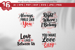 Love Quotes SVG Bundle 16 Designs Product Image 2